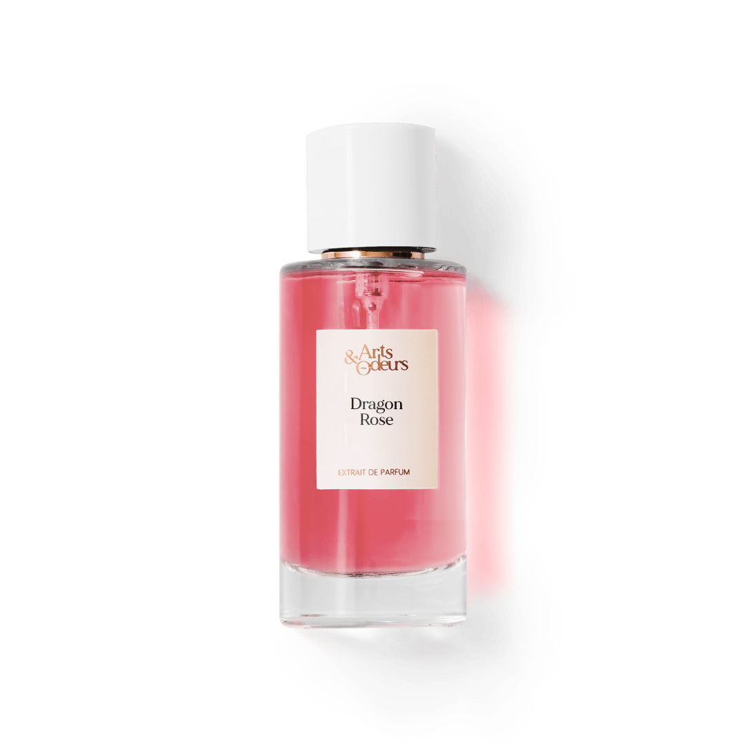 Parfum Dragon Rose — notes framboise, coco, musc rose
